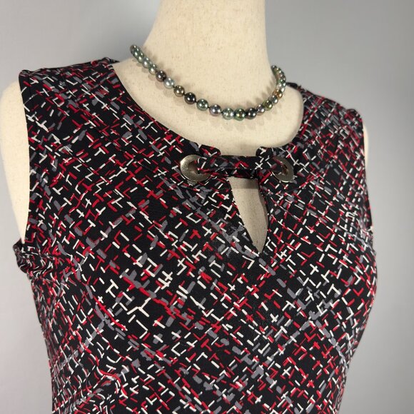 Tommy Hilfiger Tops - Tommy Hilfiger | Size M | Sleeveless Keyhole | Graphic Print | Stretch | Career
